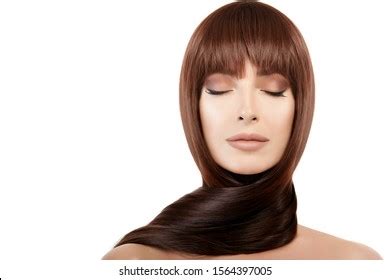 Beauty Woman Face Closed Eyes Brunette Stock Photo Shutterstock