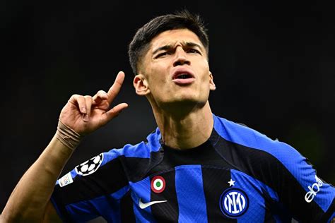 Inter Milan star Joaquin Correa celebrates reaching UCL final