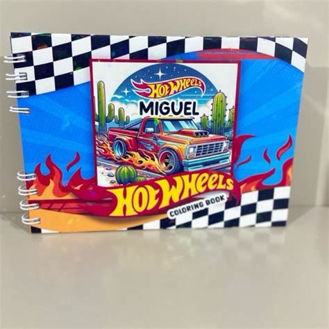 Livro De Colorir Hotwhells Hot Wheelss Carrinho Desenhos Estilo Bobbie Goods Menino Menina