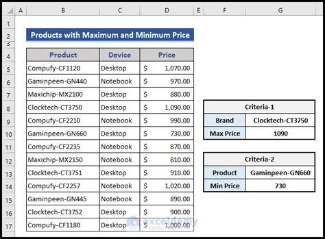 Index Match And Max With Multiple Criteria In Excel Exceldemy