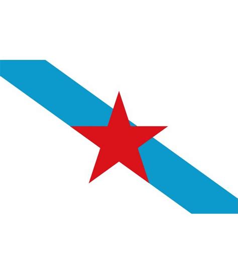 Bandera Galicia Estrella Roja Galician Red Star Flag Caramba Shop