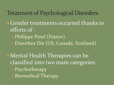 Ppt Treatment Of Psychological Disorders Powerpoint Presentation