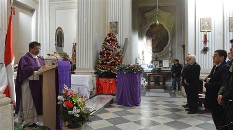 Consulado Del Per En Roma Celebra Misa Navide A Dedicada Al Ni O