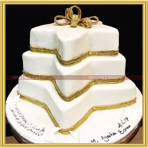 Gold White Elegant Girly Cake Opulence Bakery