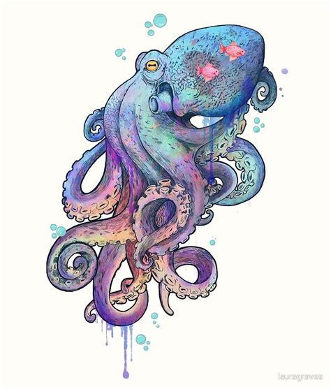 Pulpo De Lauragraves Octopus Art Print Octopus Drawing Octopus