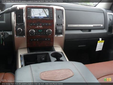 Dark Slate/Russet Interior Dashboard for the 2012 Dodge Ram 2500 HD Laramie Longhorn Crew Cab ...