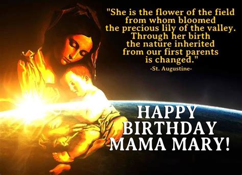 The Light Of Faith Happy Birthday Mama Mary Mama Mary Birthday