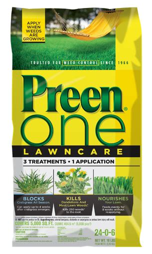 Preen One - One application for weed control all season