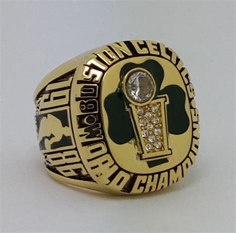 1986 Boston Celtics Basketball Championship ring BIRD replica size 9-14 US