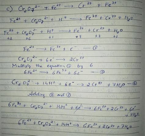 Solved 1 Balance Each Equation Use The Oxidation Number Method For A Course Hero