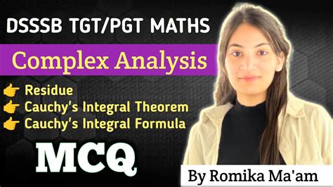 Dsssb Tgt Pgt Maths Complex Analysis Mcq By Romika Maam Imp For