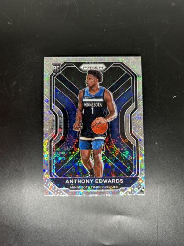 Panini Prizm Anthony Edwards Rc Rookie Fast Break