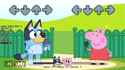 Bluey Vs Peppa Pig Bbpanzu Accurate Friday Night Funkin Mods