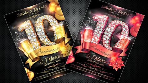 Free Elegant Anniversary Flyer Templates In Psd Ai Indesign