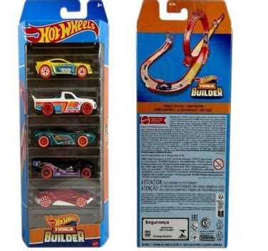 Brinquedo Hot Wheels Kit 5 Track Builder Mattel Kit De Pintura Infantil Magazine Luiza