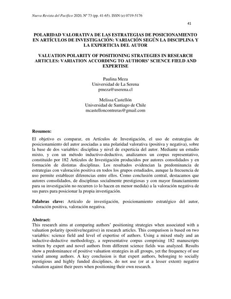 PDF Polaridad Valorativa De Las Estrategias De Posicionamiento En