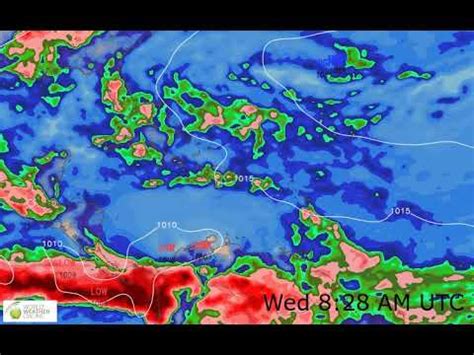 Today Caribbean Weather Map