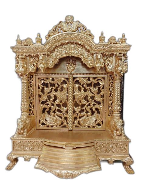 Brown Hand Carved Seven Wood Temple For Worship At Best Price In Ahmedabad