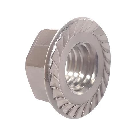 Stainless Steel Hexagonal Flange Nut Thickness Mm Size Inch