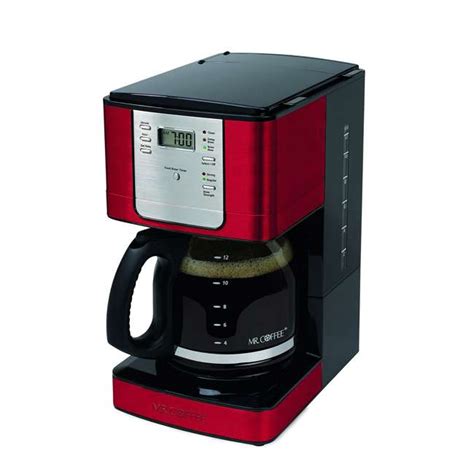 Mr Coffee 12 Cup Programmable Coffee Maker Red Jwx36rr