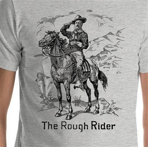 Theodore Teddy Roosevelt Rough Rider Short-sleeve Unisex | Etsy