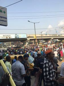 BREAKING NLC Members Protest Economic Hardship In Lagos