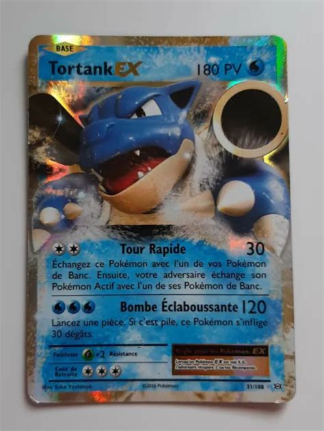 Carte Pokemon Tortank Ex Pv Xy Comme Neuve Ultra Rare Fr Eur