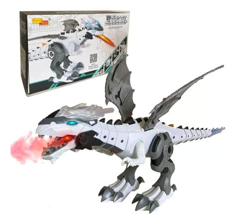 Dragão Robo Brinquedo Dinossauro Solta Fumaça Anda Bate Asas Mercadolivre