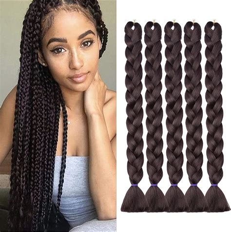 Tess Cm Extensiones Para Trenzas Africanas Marr N Chocolate Pcs