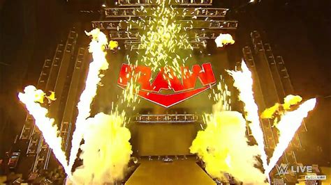 Wwe Thunderdome Raw Open Pyro Aug Youtube