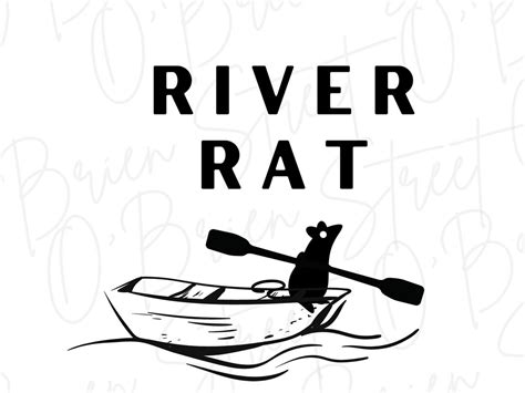 River Rat SVG River Rat T-shirt Graphic - Etsy