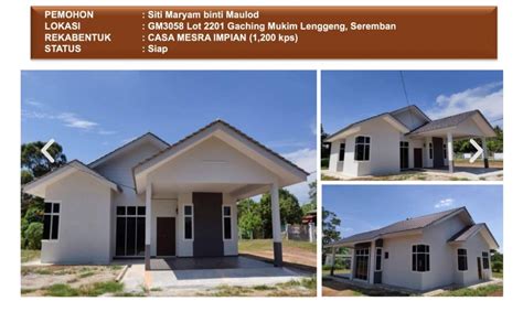 Contoh Keluasan Plan Rumah Mesra Rakyat Plan Bumbung Rumah Mesra