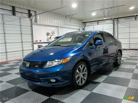 Dyno Blue Pearl 2012 Honda Civic Si Sedan Exterior Photo 78200472