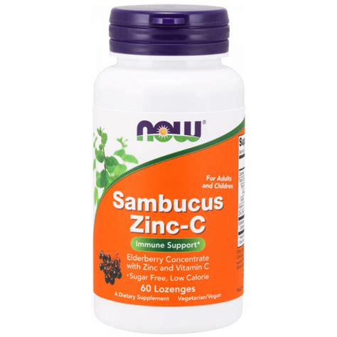 NOW Foods Sambucus Zinc-C by NOW Foods: Lowest Prices at Muscle & Strength