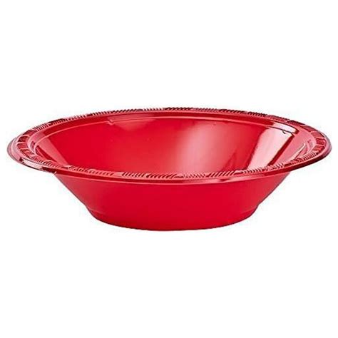 Hanna K Signature Collection Plastic Bowl 100 Bowls 15 Ounce Red