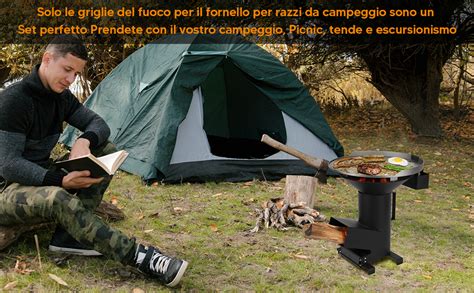 Onlyfire Stufa A Razzo In Acciaio 3 1 Rocket Stove Fornello A Razzo Da