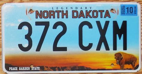 2020 North Dakota vg-ex - Automobile License Plate Store: Collectible ...