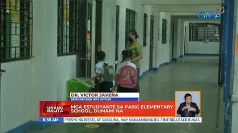 Mga Estudyante Sa Pasig Elementary School Dumami Na Ub Youtube