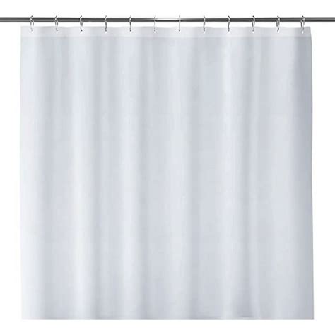 Liba Fabric Bathroom Shower Curtain Liner 72 W X 84 H White Heavyweight Non Toxic Fabric