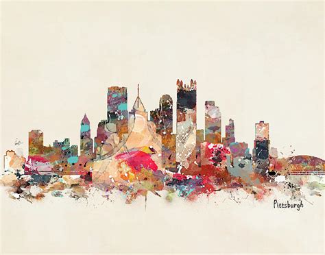 Pittsburgh Pennsylvania Painting By Bri Buckley Pixels