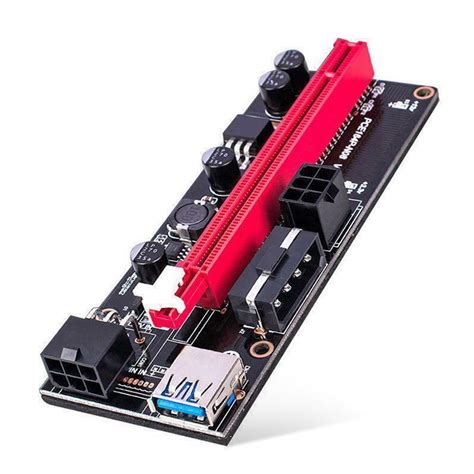 2x Ver009s Pci E Riser Card Pci Express 1x To 16x Adapter Usb30 Data