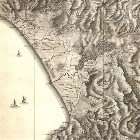 La Piana Del Sele In Un Estratto Del Foglio Dell Atlante Geografico