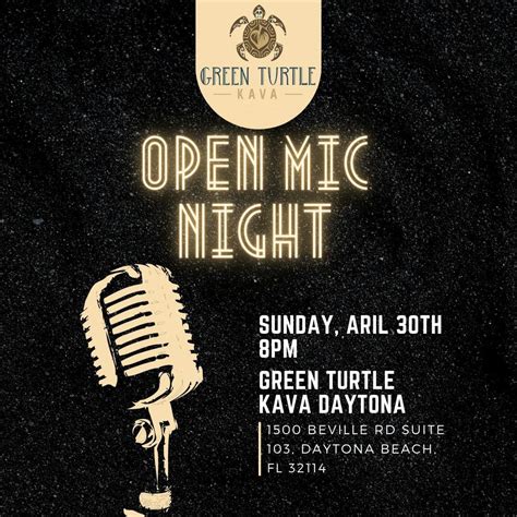 Open Mic Night Green Turtle Kava Bar