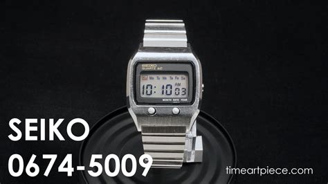 Seiko Vintage Digital Lcd Quartz Watch James Bond The Spy