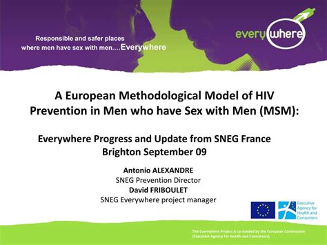 Ppt A European Methodological Model Of Hiv Prevention In Men Who Have Sex With Men Msm