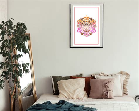 Colorful Mandala Digital Wall Art Bohemian Mandala Digital Wall Art