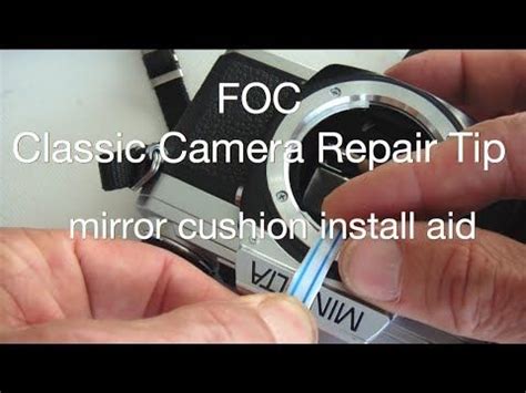 Fix Old Cameras Minolta X Series Mirror Cushion Repair Tip YouTube