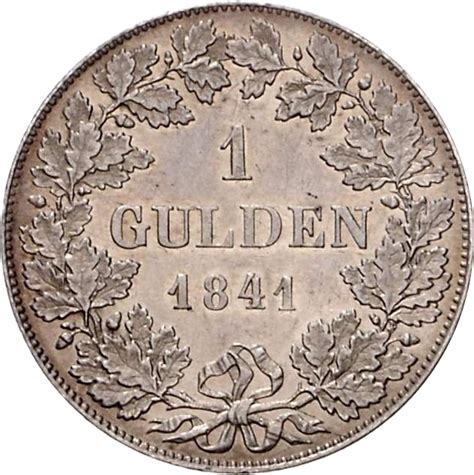 1 Gulden Louis II Hesse Darmstadt Numista