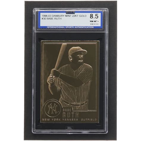 Babe Ruth Danbury Mint Kt Gold Isa Pristine Auction