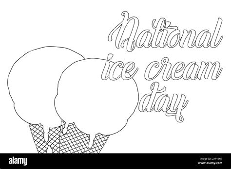 Celebrate National Ice Cream Day With This Fun And Festive Coloring